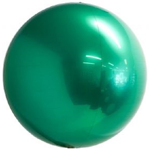 (3) 10" Green Spheroid balloon