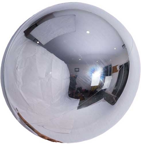 (3) 10" Silver Spheroid balloon