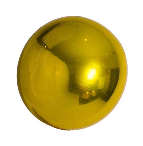 (3) 7" Gold Spheroid balloon