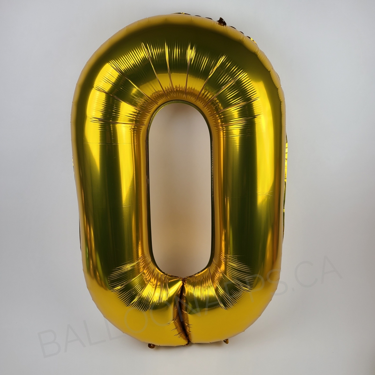 40" Econo Number #0 Gold balloon