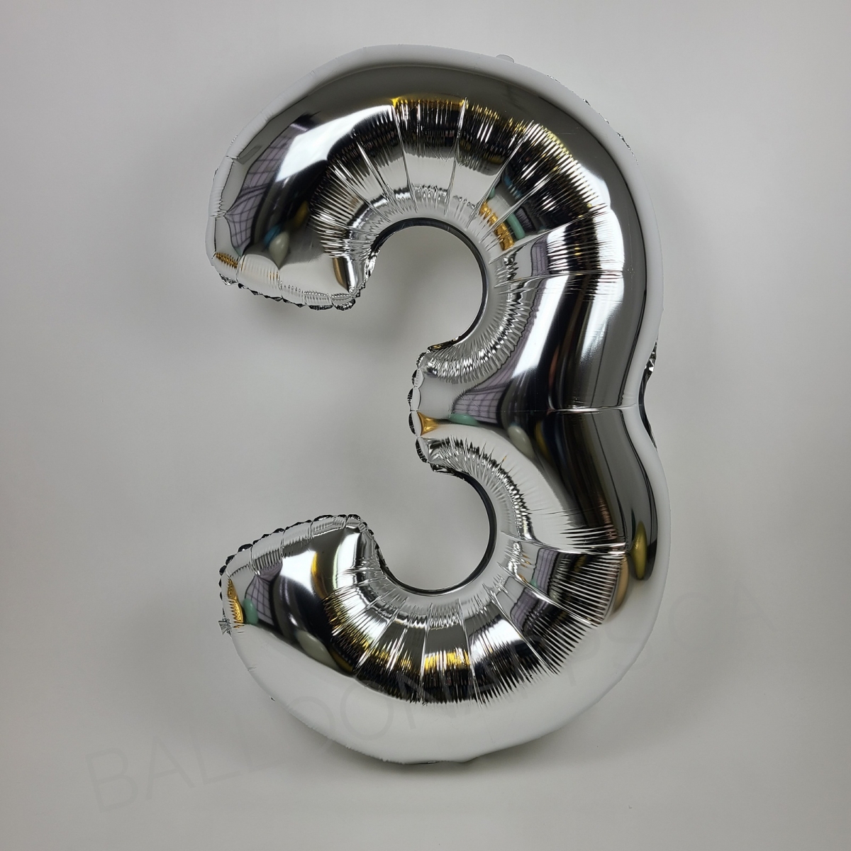 40" Econo Number #3 Silver balloon
