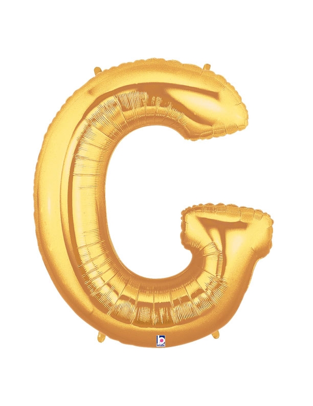 40" Megaloon - Letter G - Gold balloon *Polybagged
