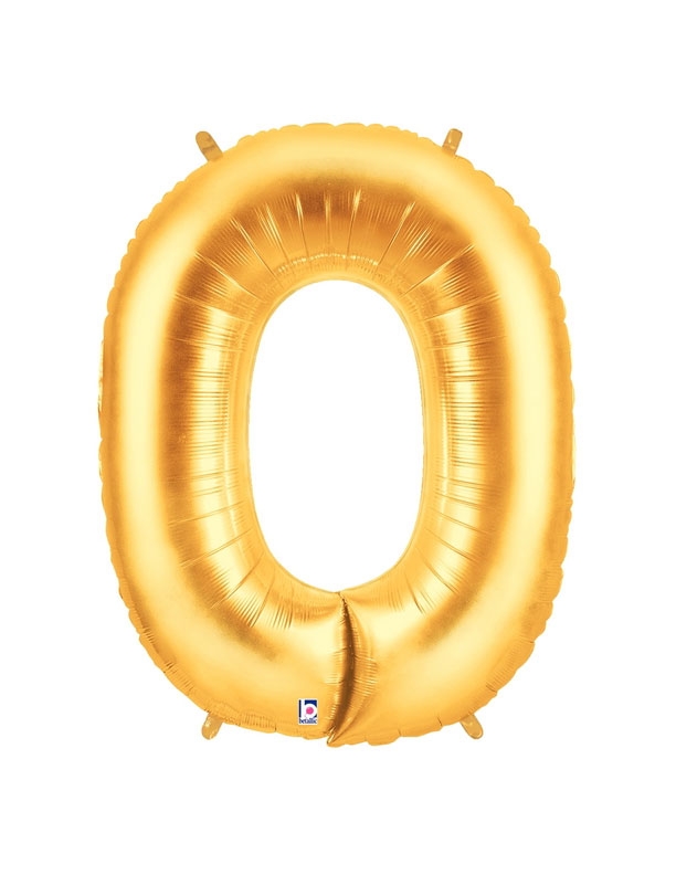 40" Megaloon - Letter O - Gold balloon