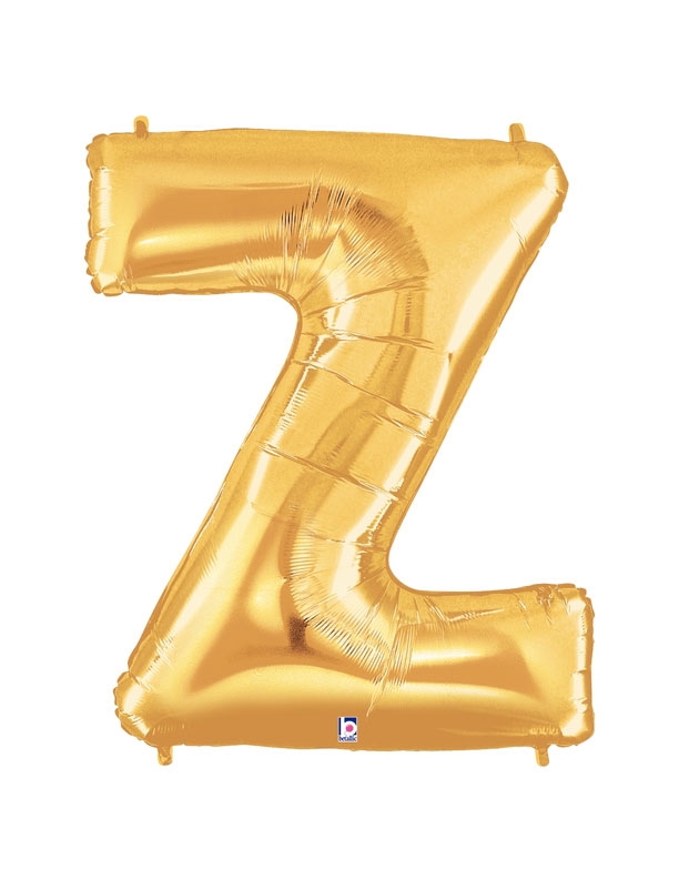 40" Megaloon - Letter Z - Gold balloon