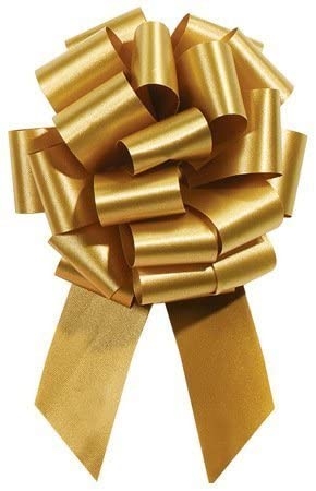 #40 Pull Bow - Florasatin 8" - Gold