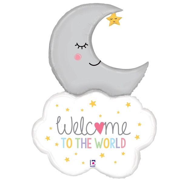42" Welcome Baby Moon Balloon