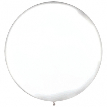 ECONO (4) 24" Round Latex - Clear balloons