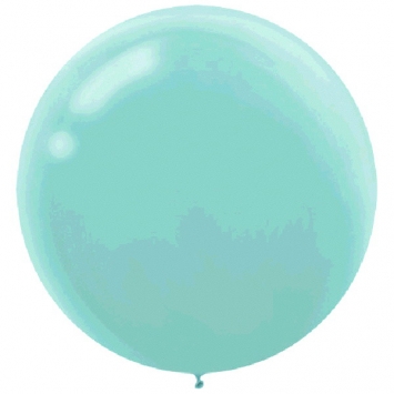 ECONO (4) 24" Round Latex - Robin's egg blue balloons