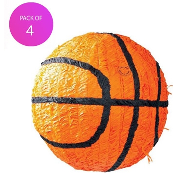 (4) Basketball Pinata - Pack of 4