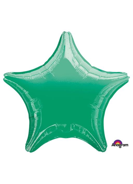 4" Foil Star - Emerald Green Airfill Heat Seal Required balloon