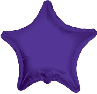 4" Foil Star - Quartz Purple Airfill Heat Seal Required balloon