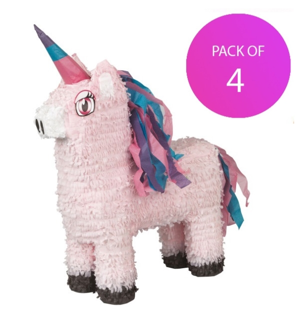 (4) Unicorn Pinata - Pack of 4