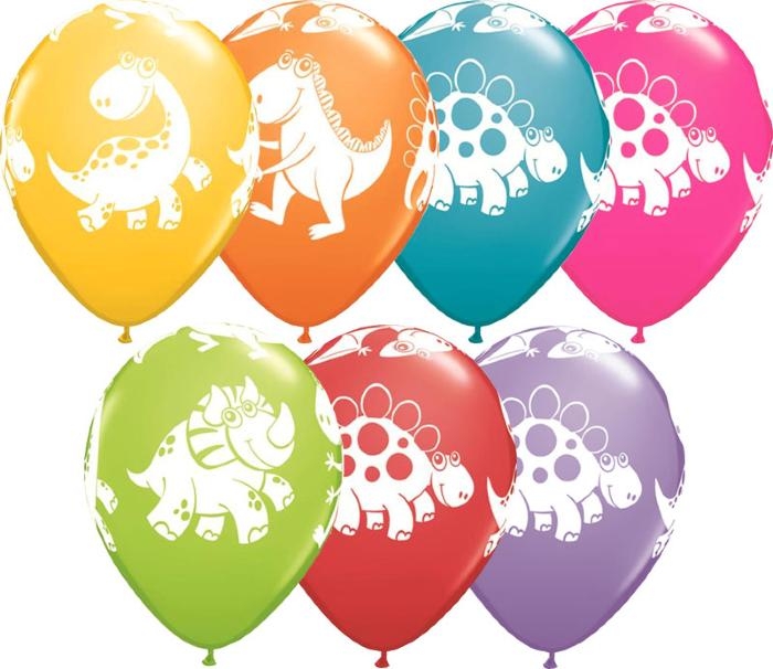 (50) 11" Cute & Cuddly Dinosaurs balloons
