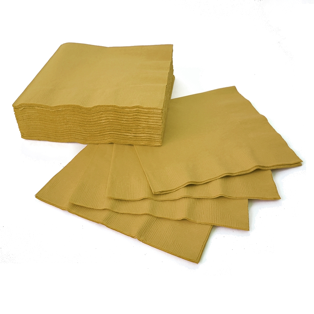 (50) Luncheon Napkins - Gold*