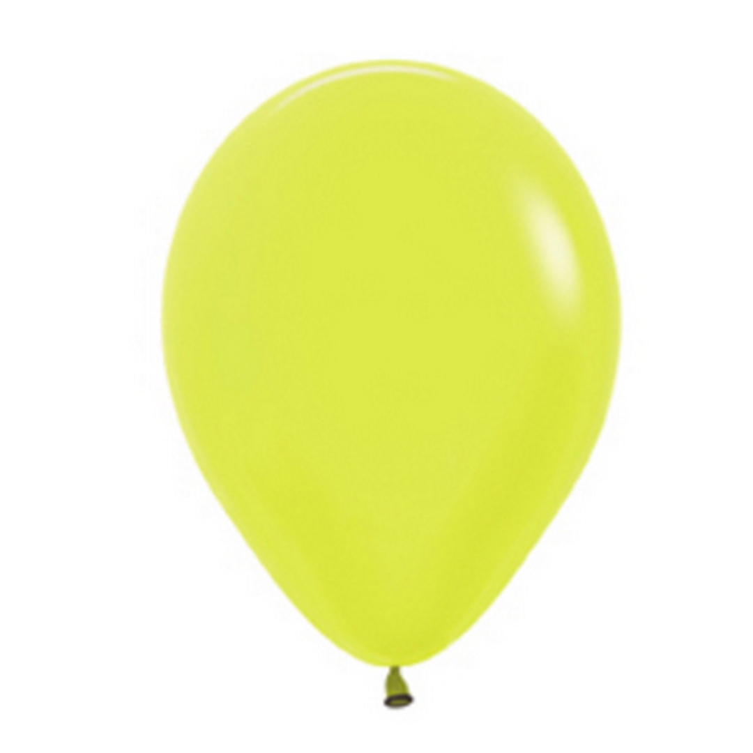 BET (100) 5" Neon Yellow balloons