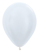 SEM (100) 5" Pearl White balloons