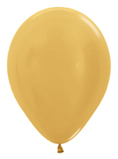 BET (100) 5" Metallic Gold balloons