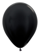 SEM (100) 5" Metallic Black balloons