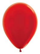 SEM (100) 11" Metallic Red balloons