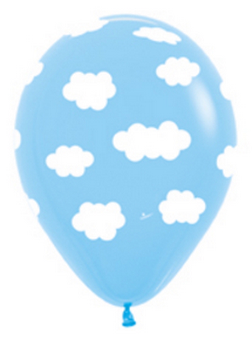 BET (50) Clouds 11" All Over Printed balloon