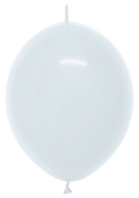 SEM (50) 12" Link-O-Loon Fashion White balloons