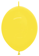 BET (50) 12" Link-O-Loon Crystal Yellow balloons