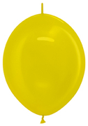 BET (50) 12" Link-O-Loon Metallic Yellow balloons