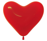 BET (50) 11" Heart Crystal Red balloons