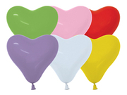 BET (100) 6" Heart Fashion Assorted balloons