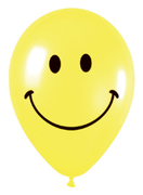 BET (25) 18" Smiley Face Fashion Yellow - 2 Side balloons