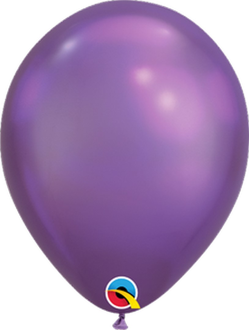 Q (100) 11" Chrome Purple Balloons balloons