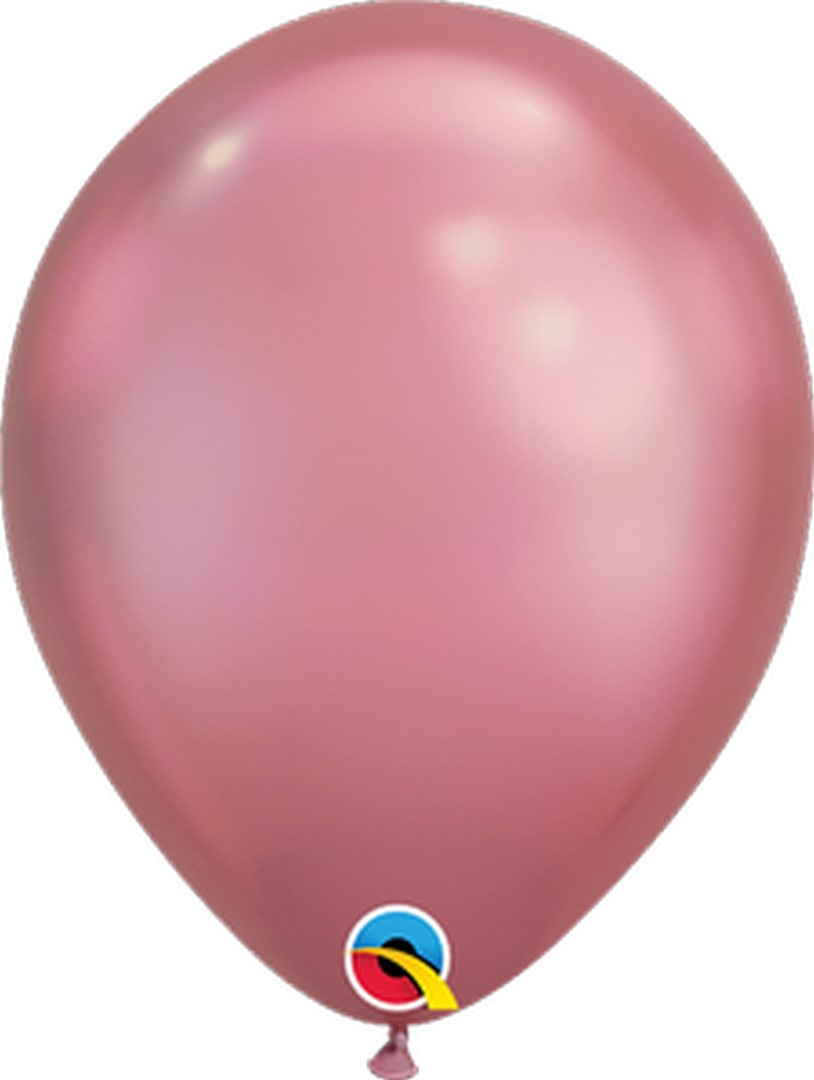 Q (100) 11" Chrome Mauve Balloons balloons
