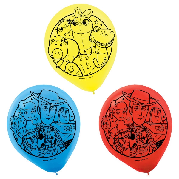 (6) Toy Story 4 Printed Latex Balloons