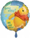 18" Foil - Get Well - Pooh  Wobbly balloon