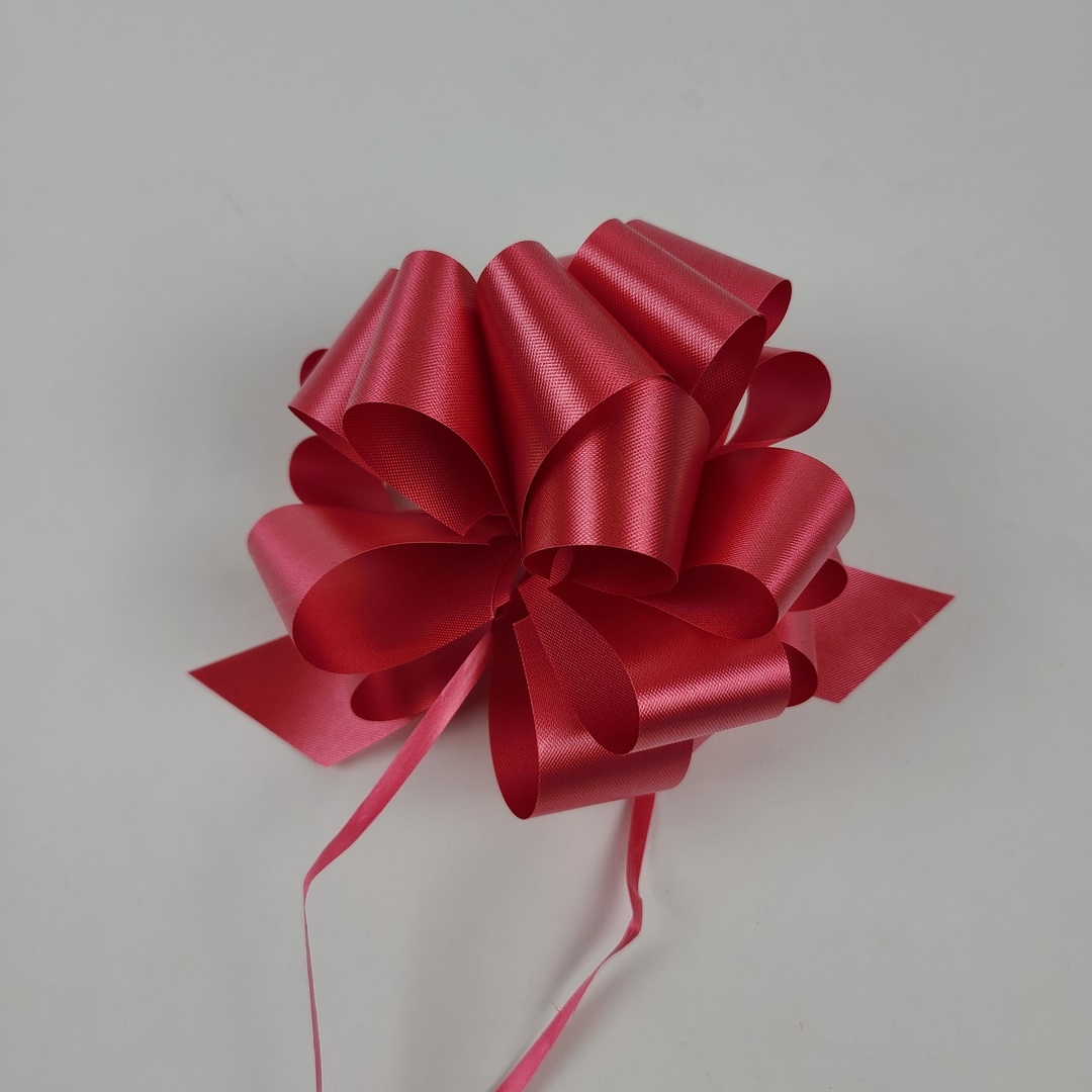 #9 Pull Bow Florasatin 5.5" - Red