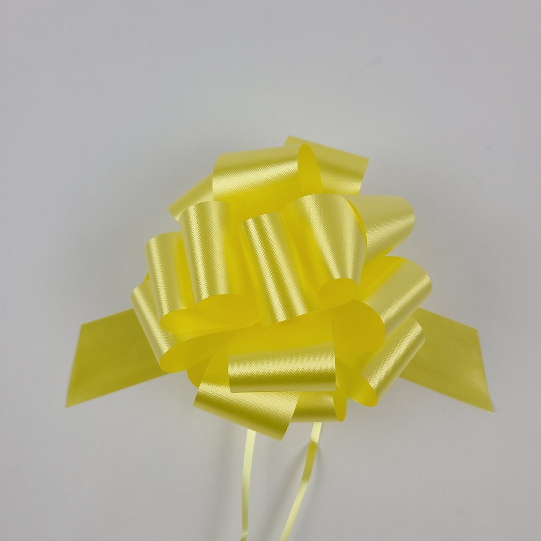 #9 Pull Bow Florasatin 5.5" - Yellow