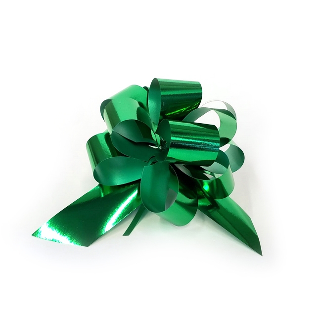 #9 Pull Bow Metallic 5" - Emerald