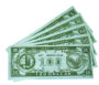 (144) Money - Jumbo 3" x 9" $5 - $100
