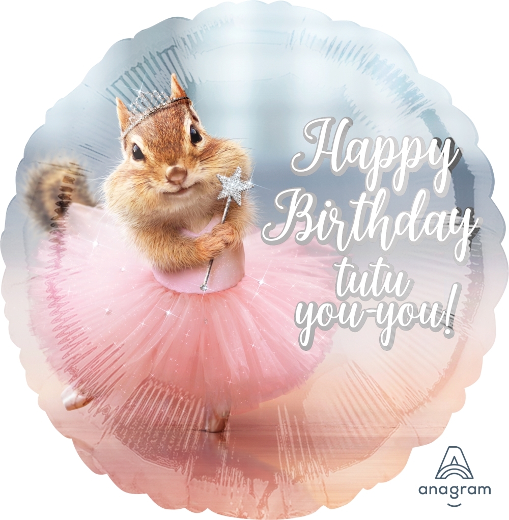 Avanti Birthday Ballerina Fairy Squirrel TuTu balloon