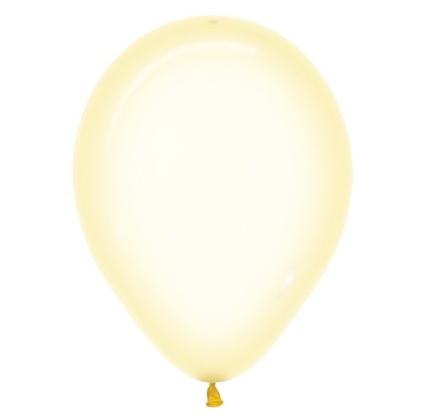 BET (100) 11" Crystal Pastel Yellow balloons