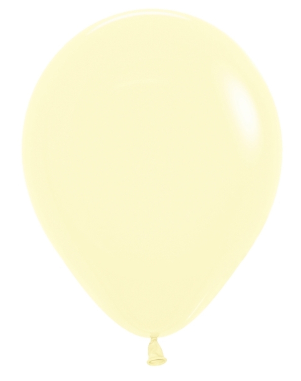 SEM (100) 11" Pastel Matte Yellow balloons