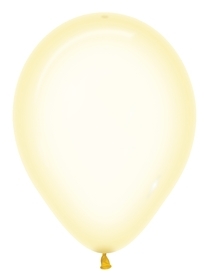 BET (100) 5" Crystal Pastel Yellow balloons