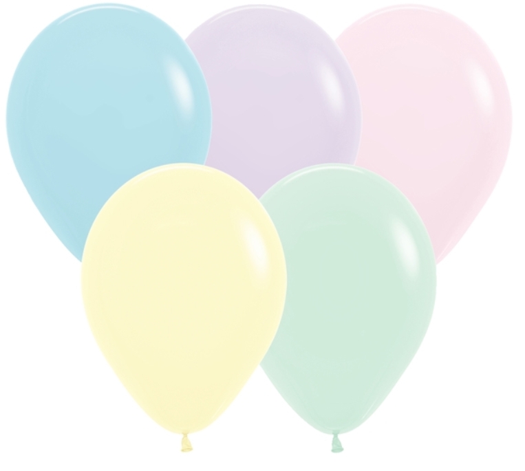 SEM (100) 5" Pastel Matte Assorted balloons