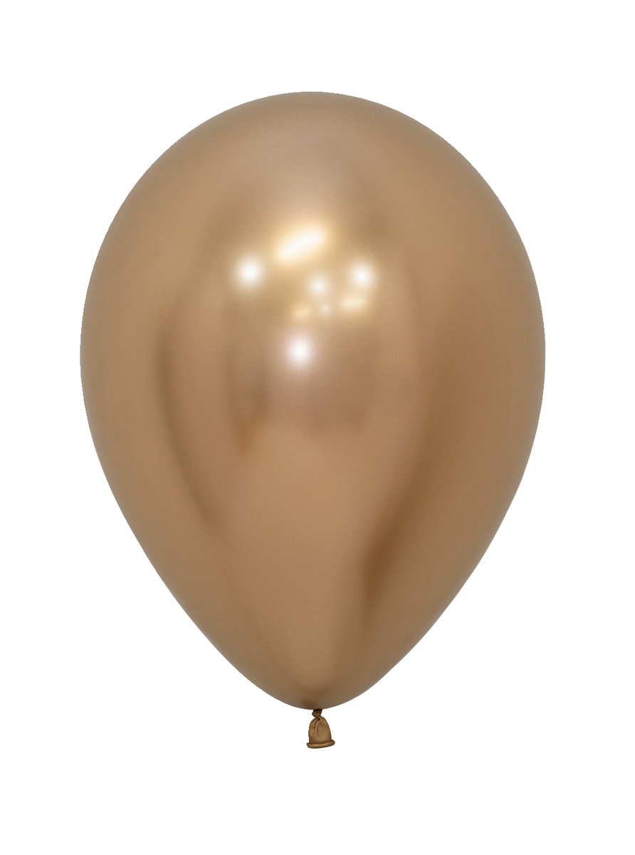 SEM (100) 5" Reflex Gold balloons