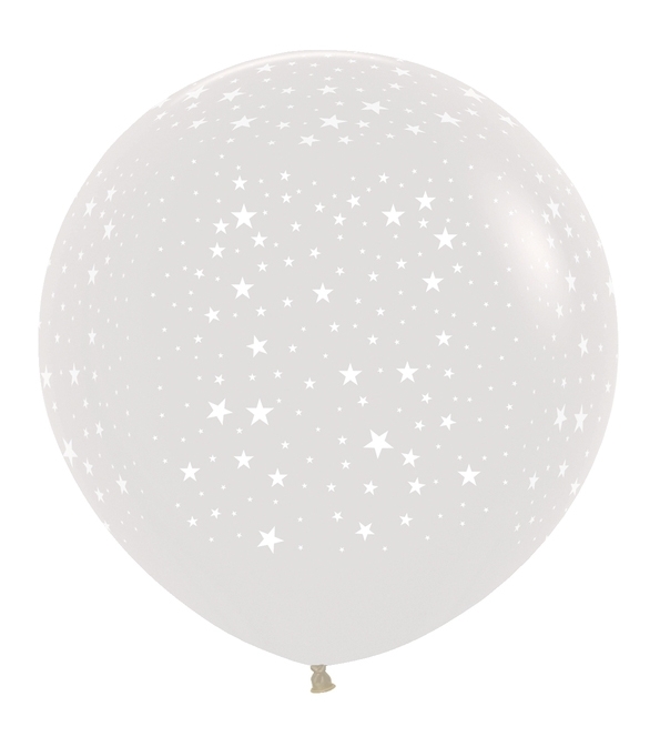 BET (1) 24" Stars Crystal Clear Balloon