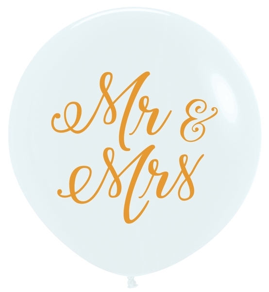 BET (1) 36" Mr. & Mrs. wedding balloon