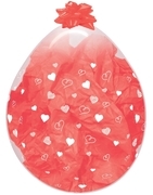 BET (25) 18" Infinity Hearts Crystal Clear Stuffing balloons