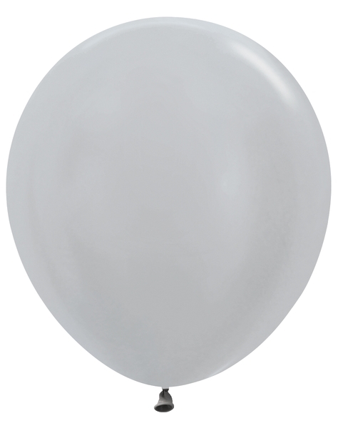 SEM (25) 18" Metallic Silver balloons