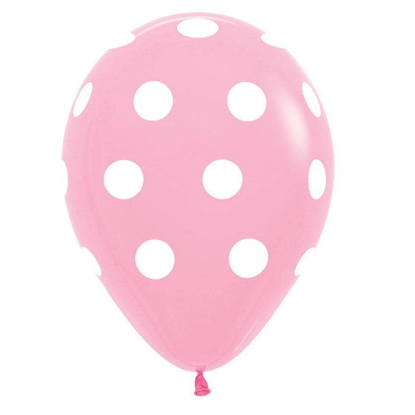 BET (50) 11" Polka Dots Pink balloons