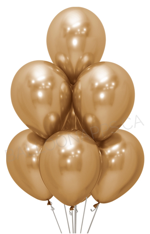 SEM (50) 11" Reflex Gold balloons